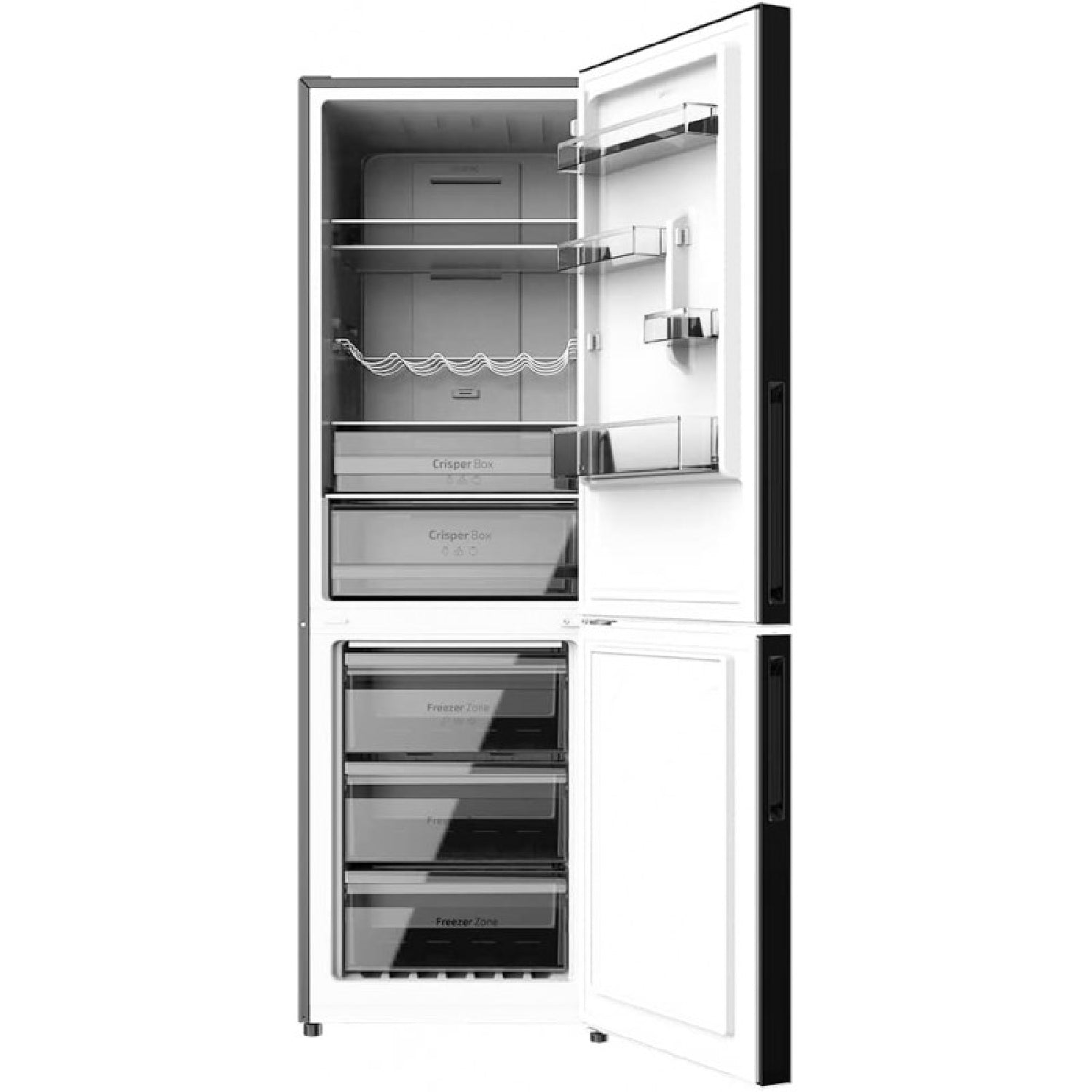 Cecotec Frigorífico Combi Bolero Coolmarket Combi 322 Black Cristal E_3