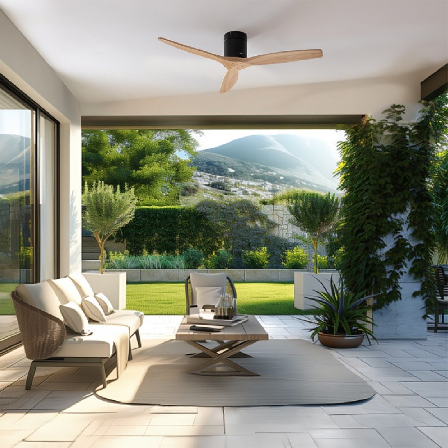Cecotec Ventilador De Techo Sin Luz Energysilence Aero 5500 Black&whitewood Connected_3