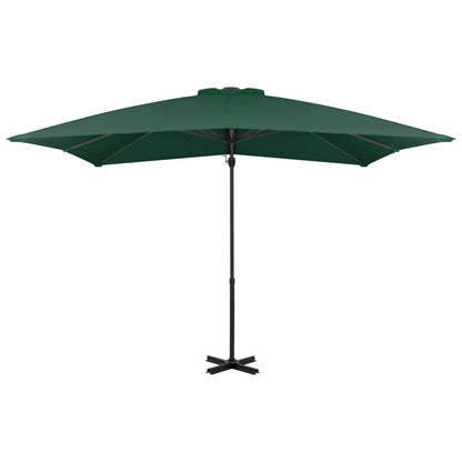 Vidaxl Sombrilla Jardín Voladiza Con Palo De Aluminio Verde 250x250 Cm_1