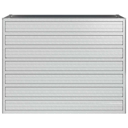 Arriate De Acero Galvanizado Plateado 100x40x77 Cm_3