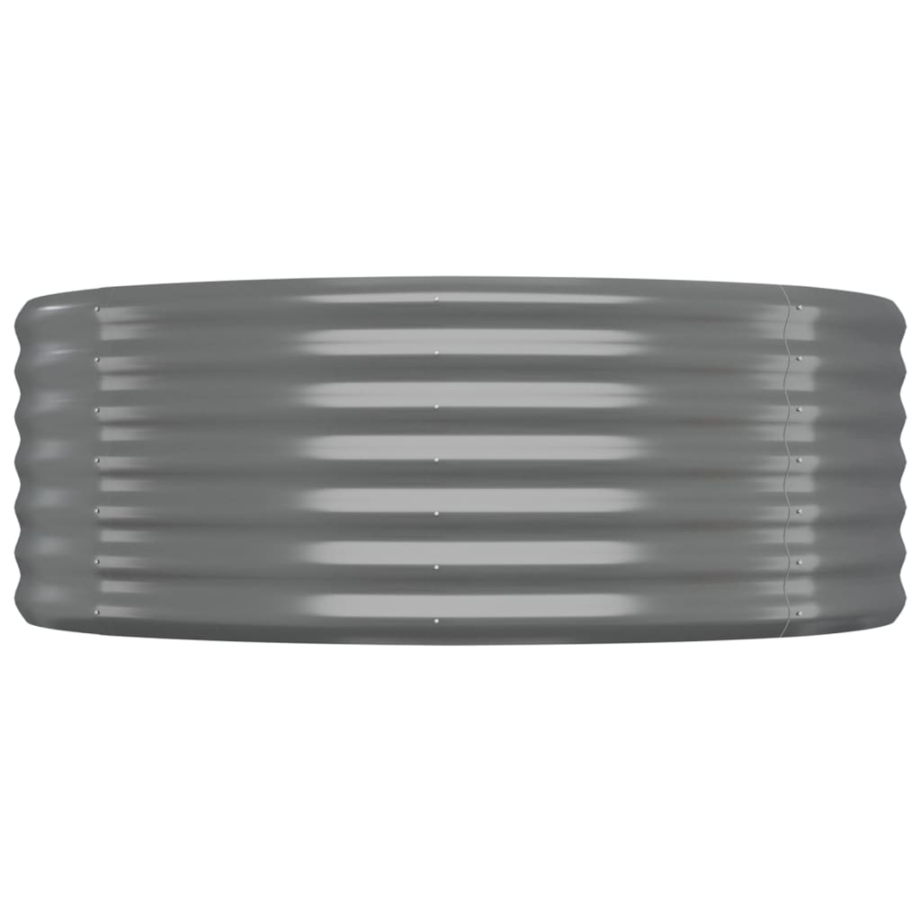 Jardinera Arriate Acero Galvanizado Gris 396x100x36 Cm_3