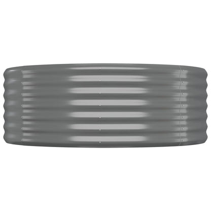 Jardinera Arriate Acero Galvanizado Gris 322x100x36 Cm_3