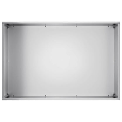 Macetero De Jardín Plateado 50 X 40 X 40 Cm Acero Galvanizado_3
