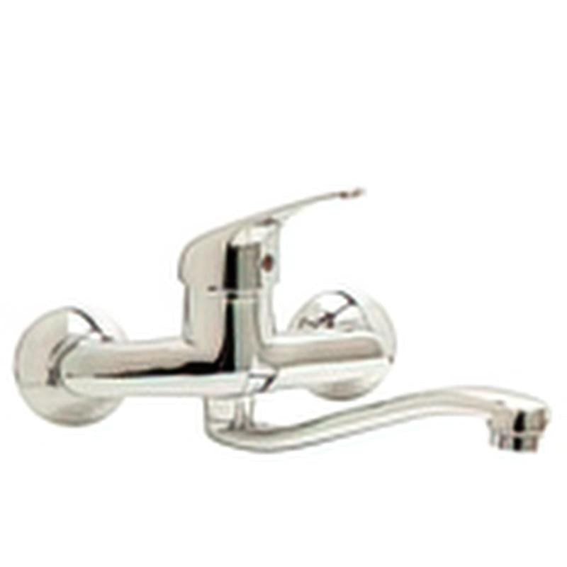 Monomando Fregadero Pared Horizontal. Con Cartucho Ceramico Ø 40 Mm.