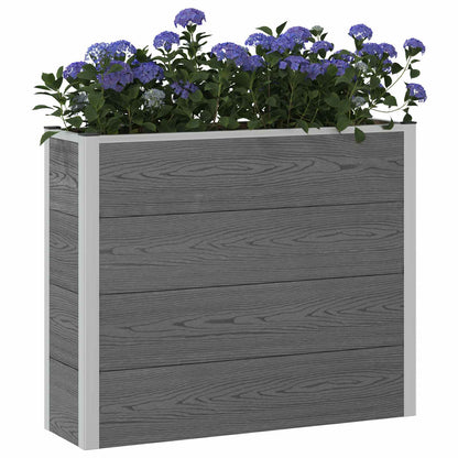 Arriate Elevado Gris 100 X 30 X 82 Cm Wpc Y Aluminio_2