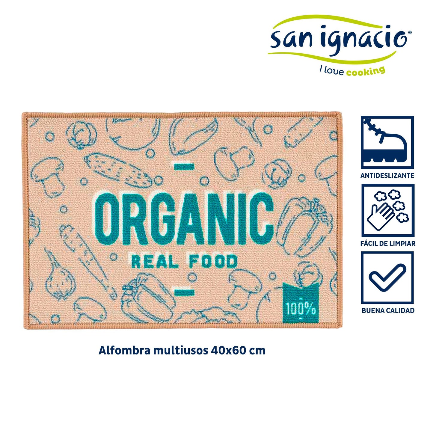 Alfombra Organic Kinvara 40x60cm – Elegancia Natural Para Tu Hogar