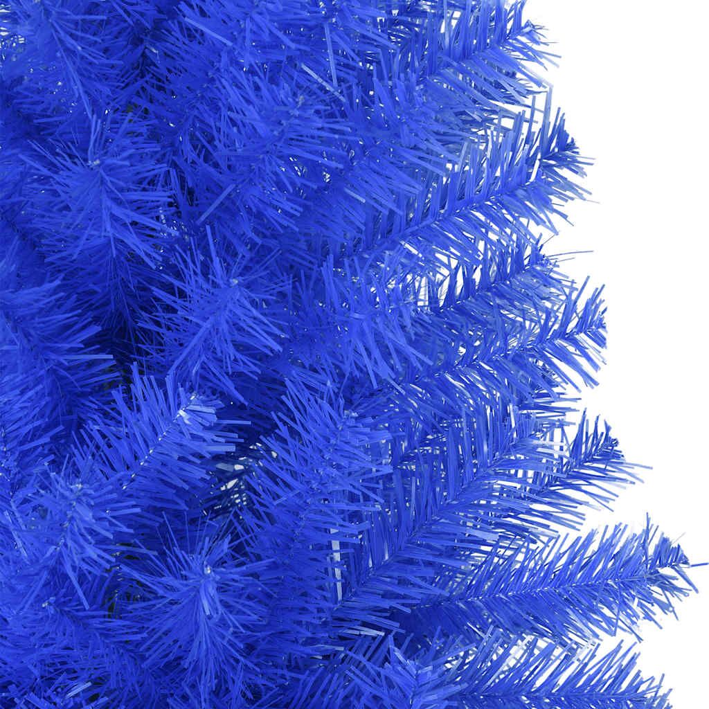 Vidaxl Árbol De Navidad Artificial Con Soporte Pvc Azul 180 Cm_4