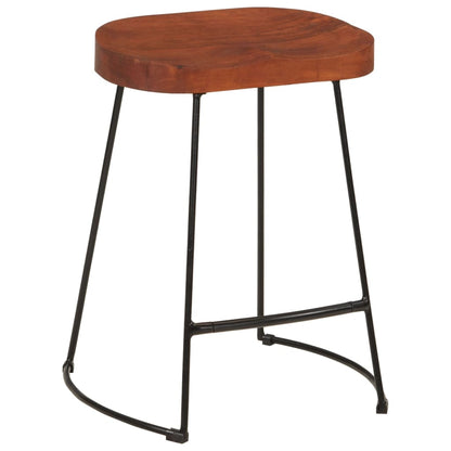 Taburetes De Bar Gavin 2 Uds Madera Mango Maciza 45x38x53 Cm_1