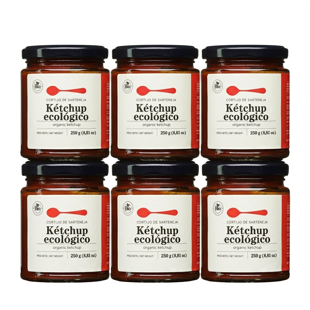 Salsa Kétchup Ecológico 250 G 6 Unidades_0