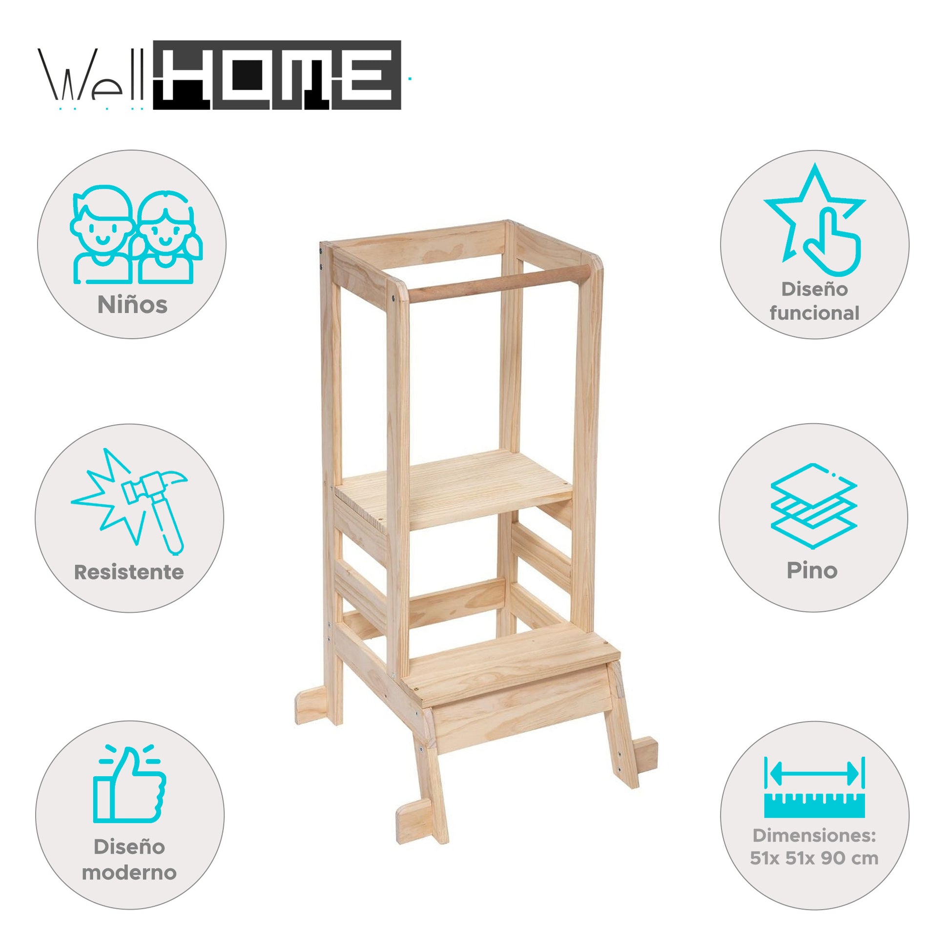 Well Home - Torre De Observación Infantil léa, Beige_1