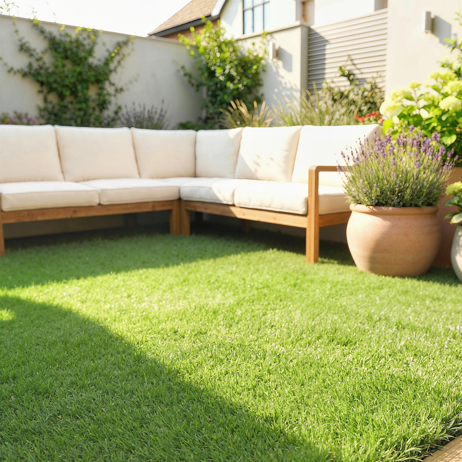 Outsunny Césped Artificial 1m X 4m Altura De Hierba 10 Mm Auto-drenaje Verde_1