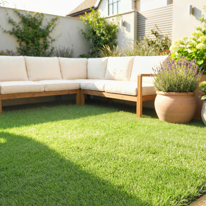 Outsunny Césped Artificial 1m X 4m Altura De Hierba 10 Mm Auto-drenaje Verde_1