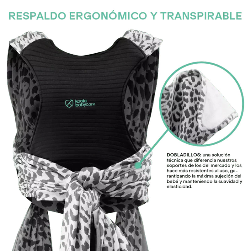 Fular Portabebés Koala Cuddle Band 2 Estampado Leo Gris_2