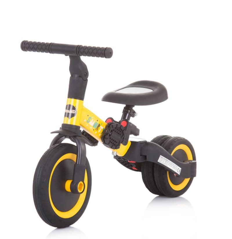 Triciclo Convertible En Bicicleta Con Pedales Smarty Yellow_1