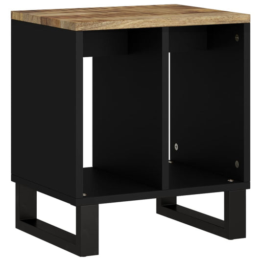 Mesa Auxiliar Madera Maciza Mango Y Tecnológica 40x31x46 Cm_0