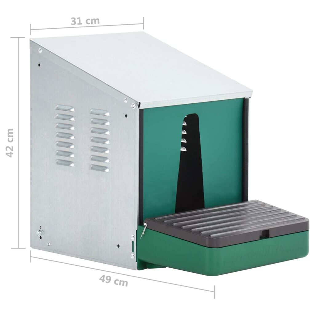 Vidaxl Caja Nido Enrollable Nestomatic Para Aves De Corral_2