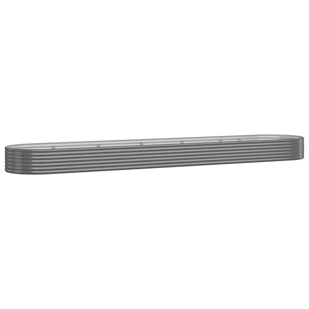 Jardinera Arriate Acero Galvanizado Gris 507x100x36 Cm_0