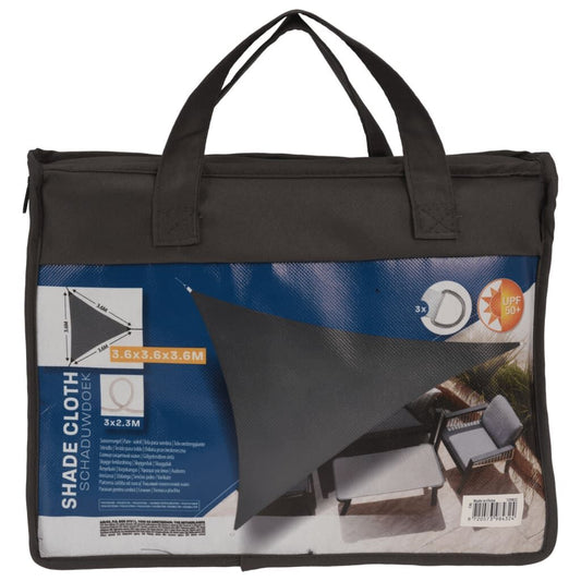 Progarden Toldo Triangular Gris 3,6x3,6x3,6 M_0