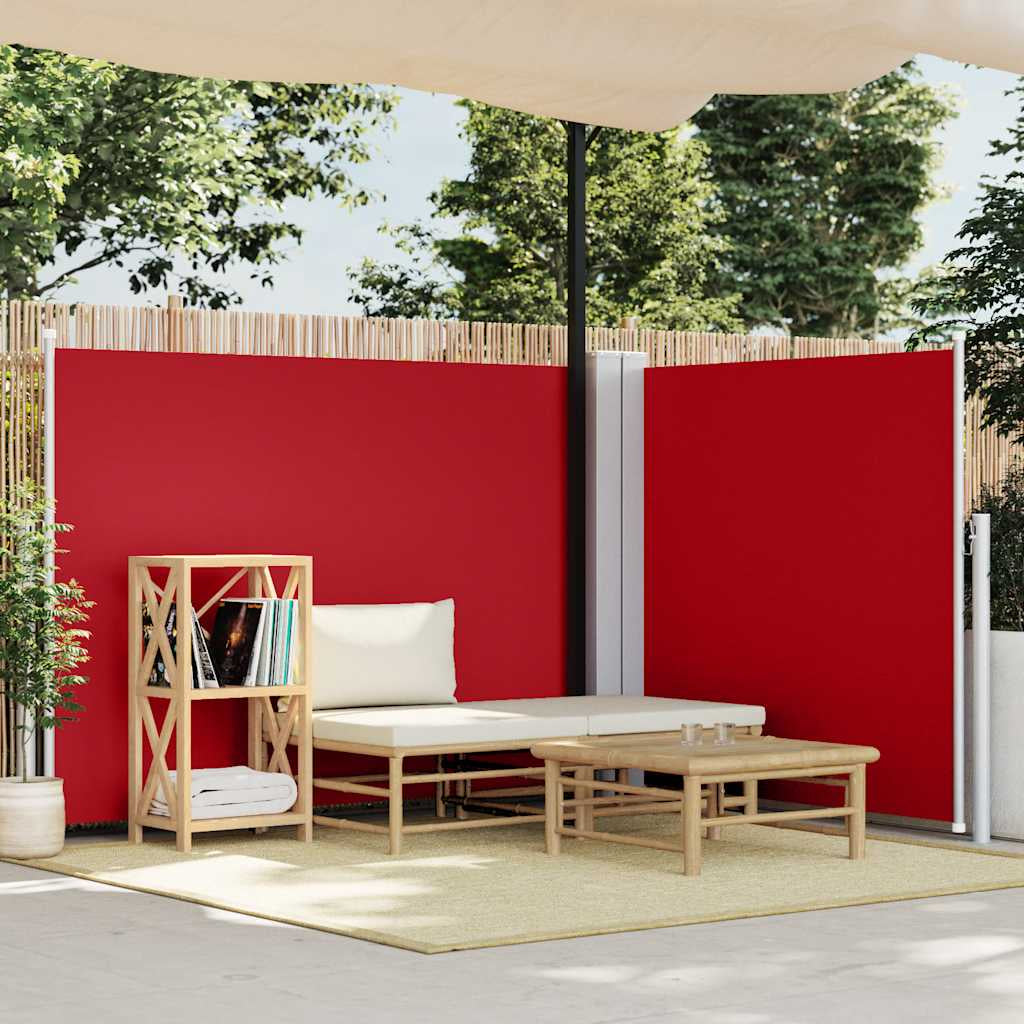 Vidaxl Toldo Lateral Retráctil Rojo 140x1000 Cm_1