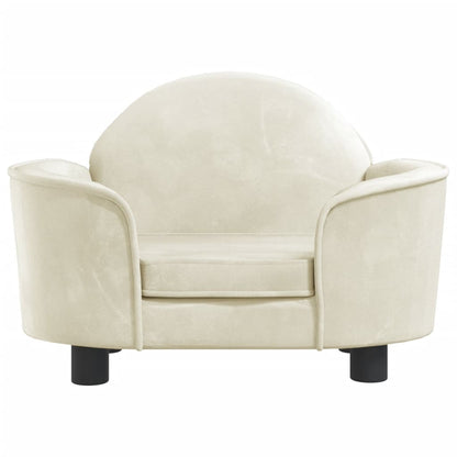 Cama Para Perros De Terciopelo Crema 66x40x45 Cm / Vetonek_3