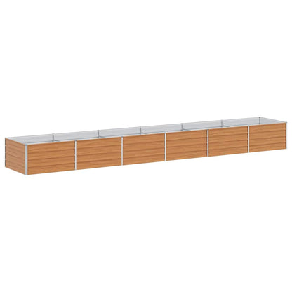 Arriate Elevado Marrón Claro 480 X 80 X 45 Cm Acero Galvanizado_0