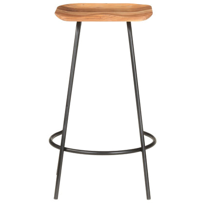 Taburetes De Cocina 4 Unidades Madera Maciza De Acacia_2