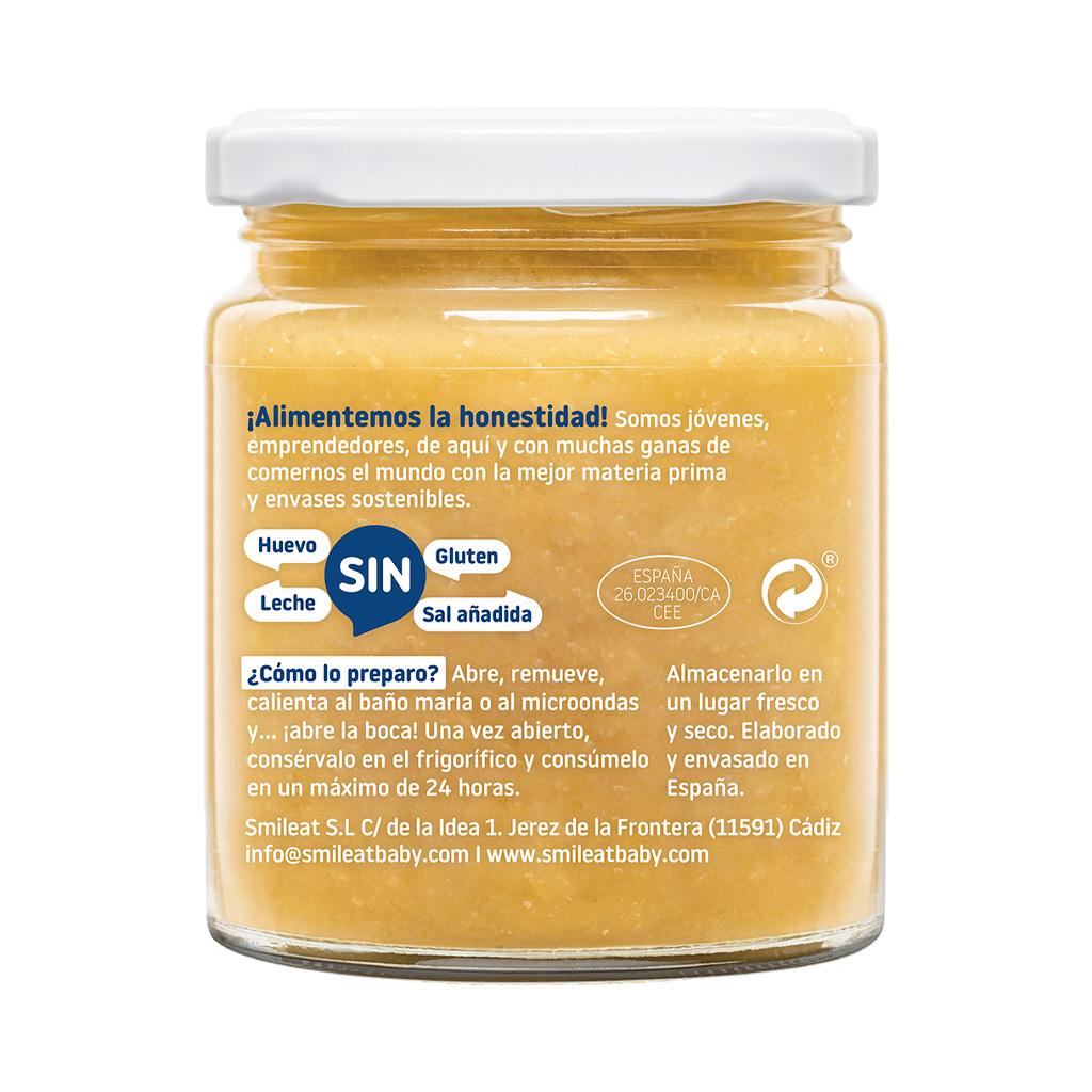 Tarrito BIO de verduras ecológicas con bacalao 230g.