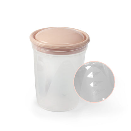 Recipientes Para La Leche Y Alimentos Pack 4 Unid. Beige_4