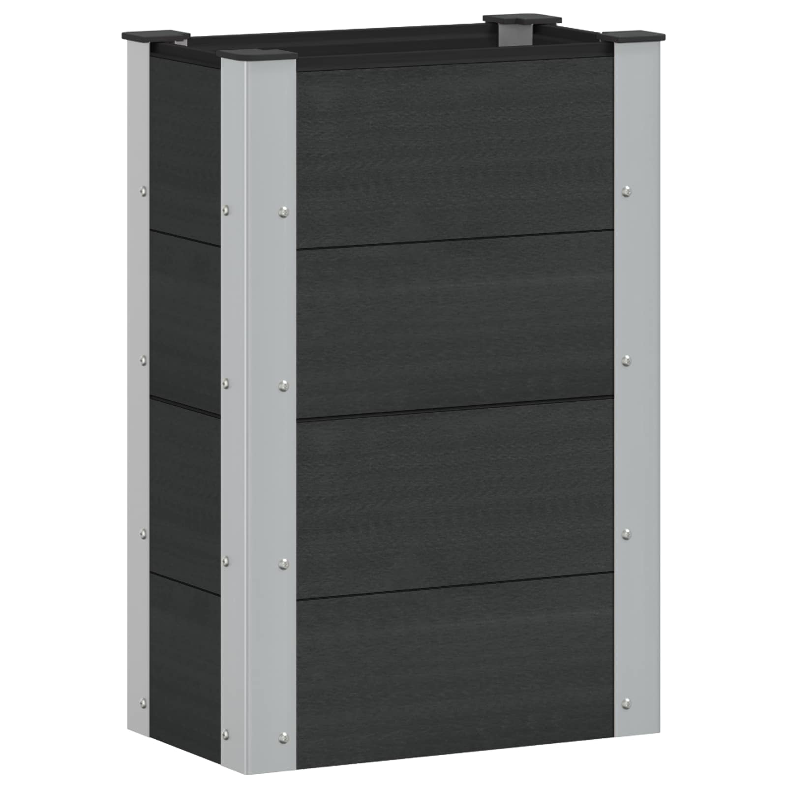 Arriate Elevado Negro 50 X 30 X 72 Cm_0