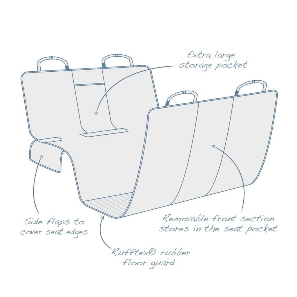 Kurgo Funda De Coche Para Mascotas Hamaca Gris_2