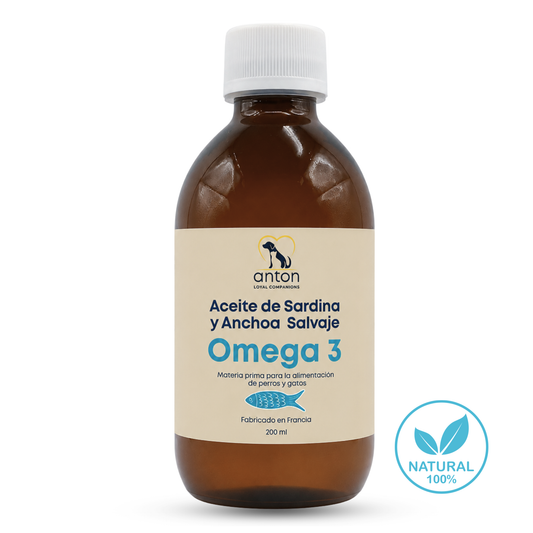 Aceite Omega 3 para perros y gatos – EPA DHA – Sardina y anchoa – 200 ml_0
