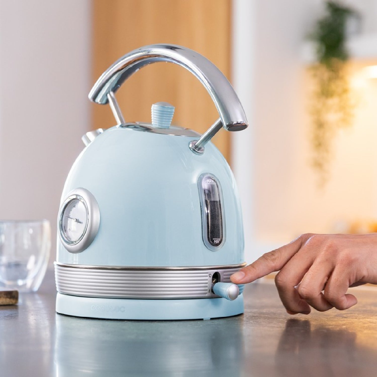 Cecotec Hervidor De Agua Thermosense 420 Vintage Light Blue_2