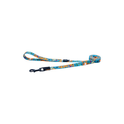 Correa Para Perro, Modelo Fusion De Rogz, Estampado Graffiti Azules. Talla S (8-14kg)_1