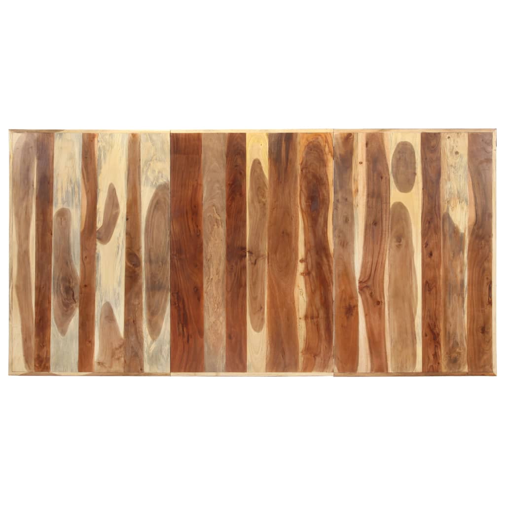 Mesa De Comedor Madera Maciza Con Acabado Miel 200x100x75 Cm_2