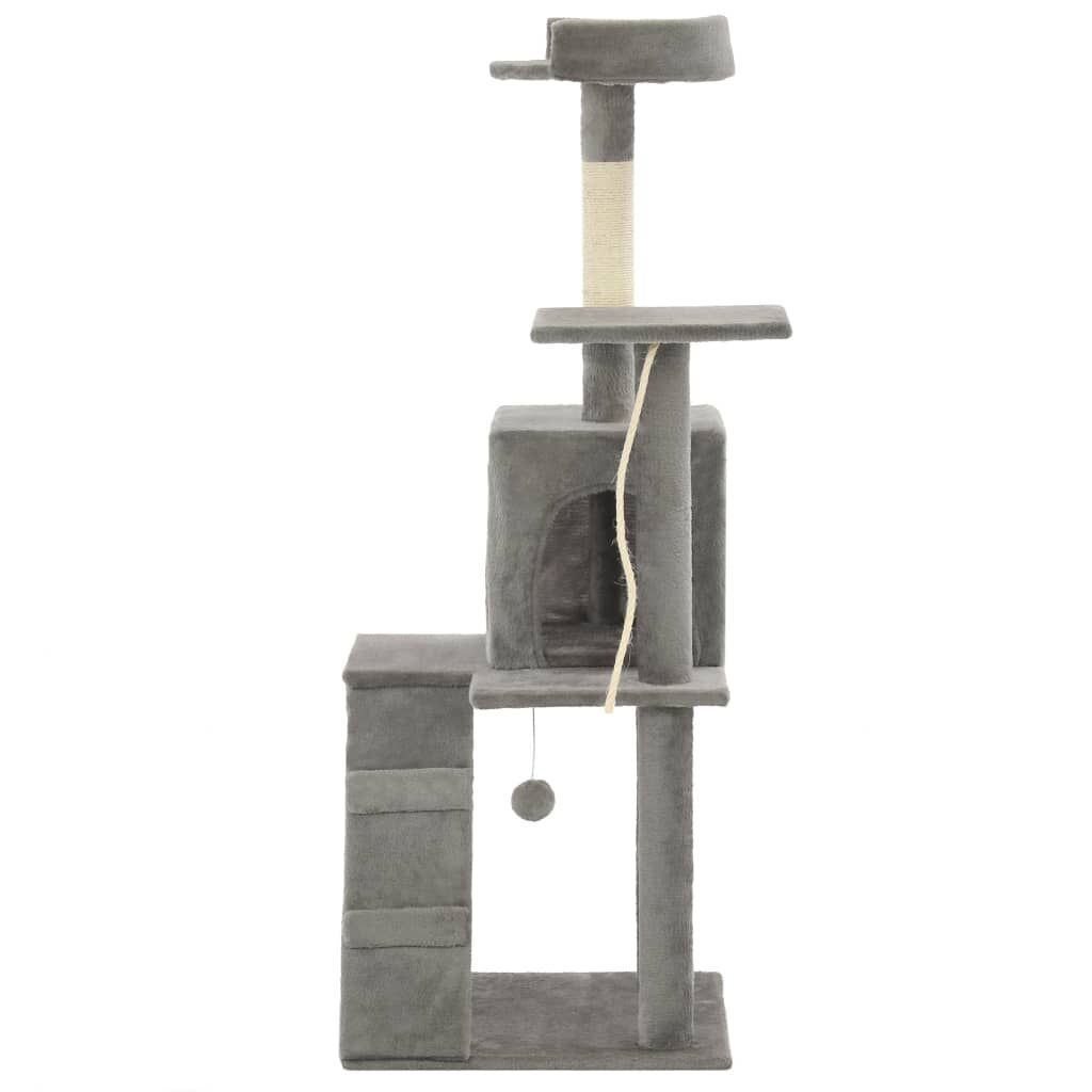 Vidaxl Rascador Para Gatos Con Poste De Sisal 120 Cm Gris_3