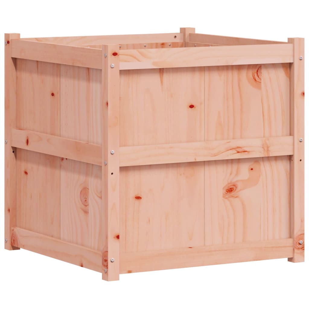 Jardinera De Madera Maciza Douglas 70x70x70 Cm_0