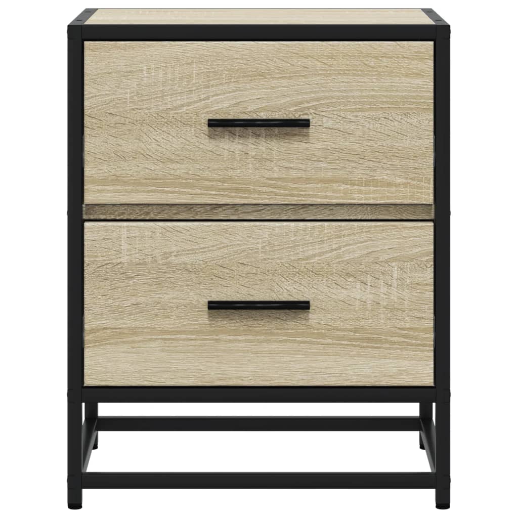 Mesitas Noche 2 Uds Madera Ingeniería Roble Sonoma 40x31x50 Cm_3