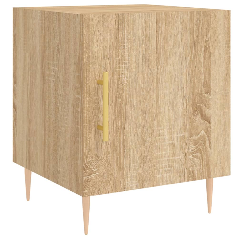 Mesitas Noche 2 Uds Madera Ingeniería Roble Sonoma 40x40x50 Cm_3