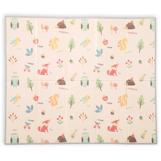 Aiyaplay Alfombra Bebé Acolchada Plegable Reversible 150x180 Cm Multicolor_0