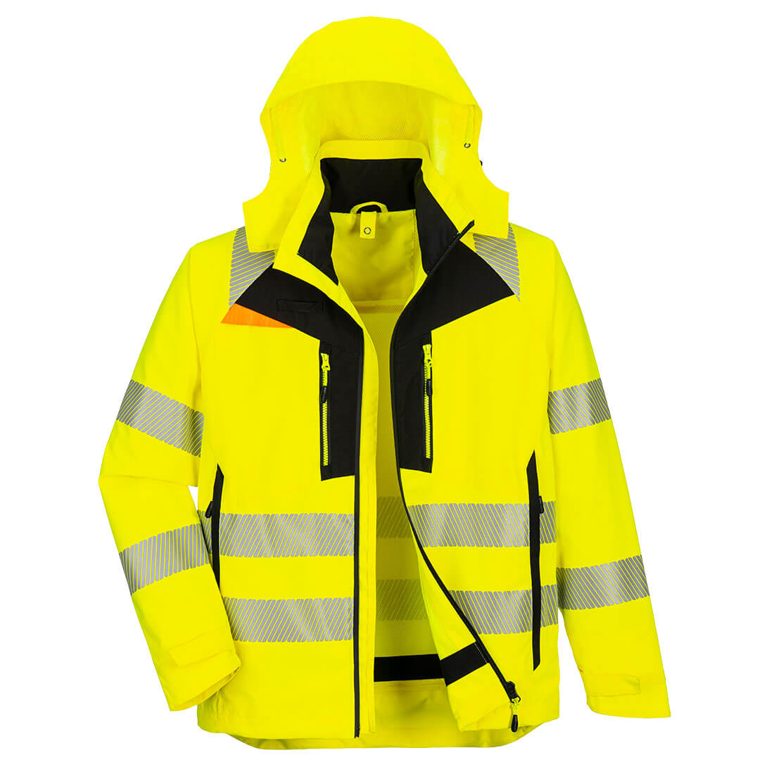 Chaqueta 4 En 1 De Alta Visibilidad Dx4 / Xxl / Amarillo-negro_0