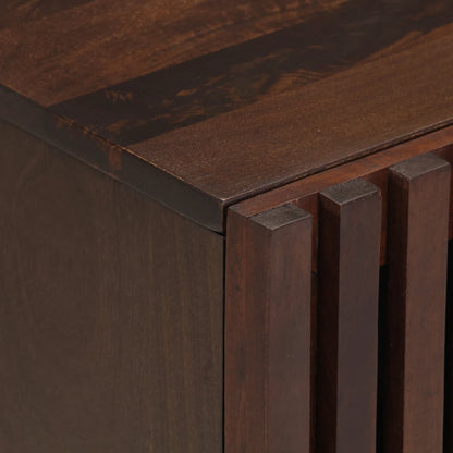 Mesita De Noche De Madera Maciza De Mango 40x34x46 Cm_4
