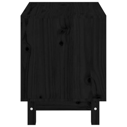 Vidaxl Caseta Para Perros Madera Maciza De Pino Negro 50x40x52 Cm_5