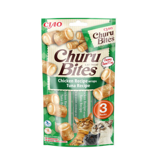 Churu Cat Bites receta de atún Snack para gatos 3 x 10 g