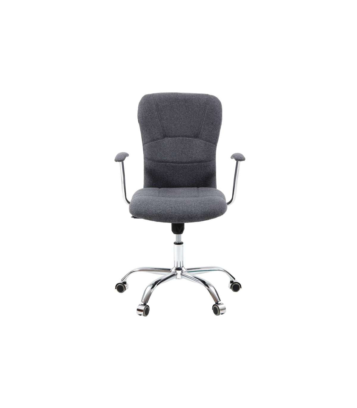 Sillón Despacho Giratorio Maggie Tapizada En Tejido Gris, 56 Cm(ancho) 98.5/107.5 Cm(altu_1