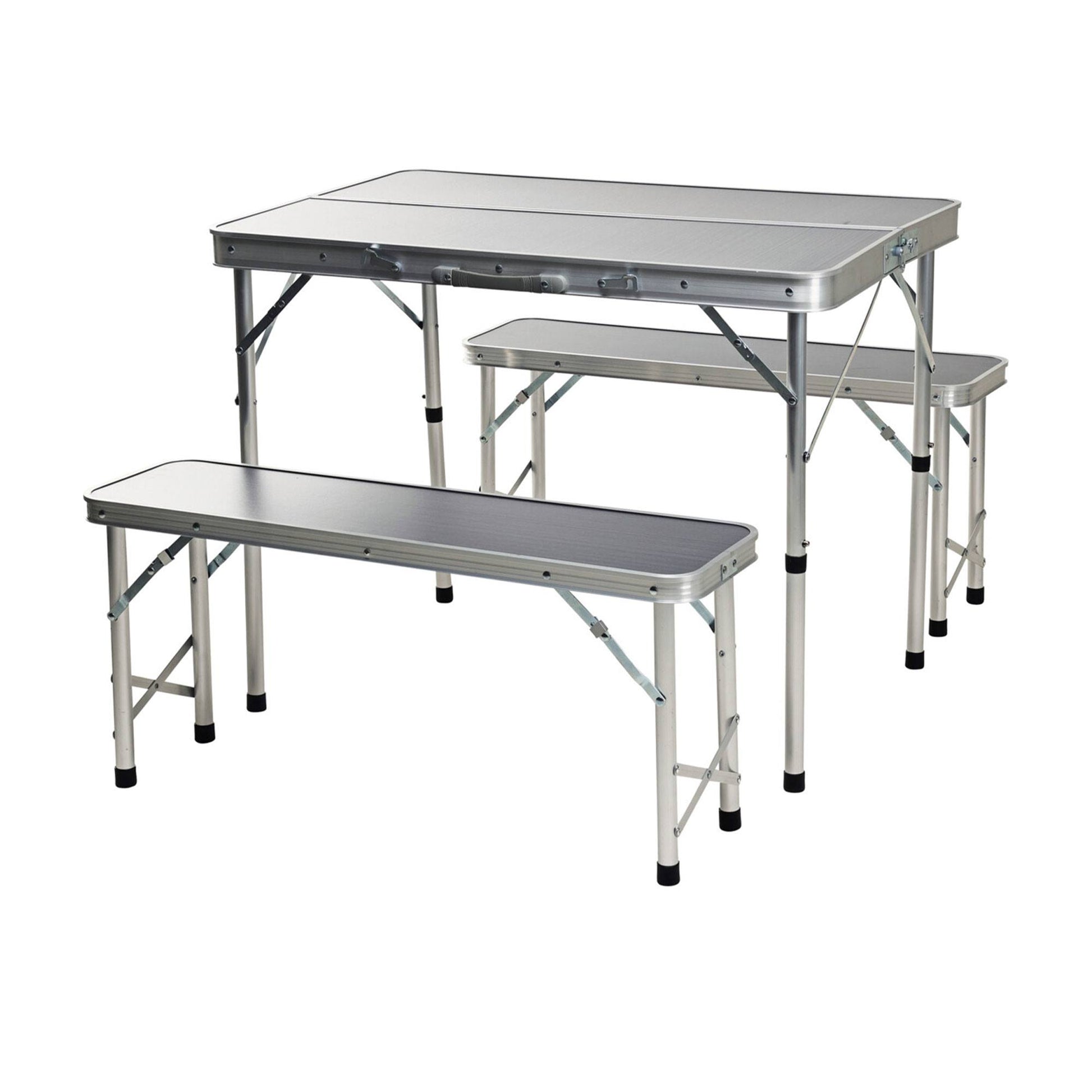 Well Home Juego De Pic-nic Para Camping Con Mesa Y 2 Bancos