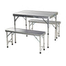 Well Home Juego De Pic-nic Para Camping Con Mesa Y 2 Bancos