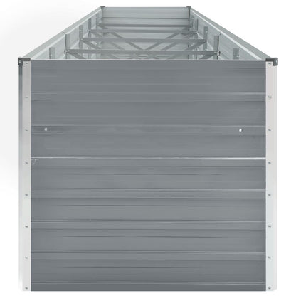 Arriate De Jardín De Acero Galvanizado Gris 480x80x77 Cm_3