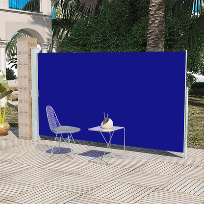 Vidaxl Toldo Lateral De Jardín O Terraza Azul 160x300 Cm_1