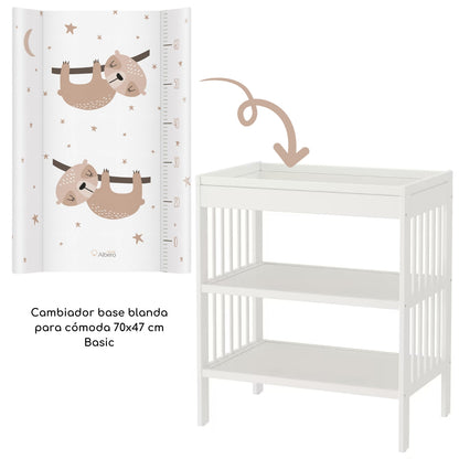Basic Cambiador Base Blanda Para Cómoda 70x47 Cm  Bunny_1