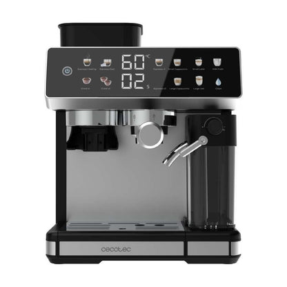 Cecotec Cafetera Express Barista Power Espresso 20 Barista Grind & Latte. 1350w, 20 Bares, Molinillo Cónico, 2.6l Depósi_1